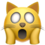 WEARY CAT FACE emoji in Apple's design style - Unicode 1F640