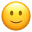 SLIGHTLY SMILING FACE emoji in Apple's design style - Unicode 1F642