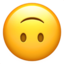 UPSIDE-DOWN FACE emoji in Apple's design style - Unicode 1F643