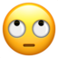 FACE WITH ROLLING EYES emoji in Apple's design style - Unicode 1F644