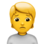 PERSON FROWNING emoji in Apple's design style - Unicode 1F64D