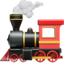 STEAM LOCOMOTIVE emoji in Apple's design style - Unicode 1F682