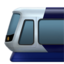 LIGHT RAIL emoji in Apple's design style - Unicode 1F688