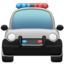 ONCOMING POLICE CAR emoji in Apple's design style - Unicode 1F694