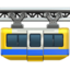 SUSPENSION RAILWAY emoji in Apple's design style - Unicode 1F69F