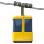 AERIAL TRAMWAY emoji in Apple's design style - Unicode 1F6A1