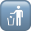 PUT LITTER IN ITS PLACE SYMBOL emoji in Apple's design style - Unicode 1F6AE