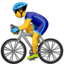 MAN BIKING emoji in Apple's design style - Unicode 1F6B4-200D-2642-FE0F