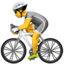 BICYCLIST emoji in Apple's design style - Unicode 1F6B4