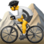 MOUNTAIN BICYCLIST emoji in Apple's design style - Unicode 1F6B5