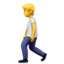 PEDESTRIAN emoji in Apple's design style - Unicode 1F6B6