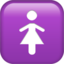 WOMENS SYMBOL emoji in Apple's design style - Unicode 1F6BA