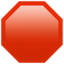 OCTAGONAL SIGN emoji in Apple's design style - Unicode 1F6D1