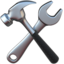 HAMMER AND WRENCH emoji in Apple's design style - Unicode 1F6E0-FE0F