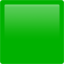 LARGE GREEN SQUARE emoji in Apple's design style - Unicode 1F7E9