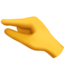 PINCHING HAND emoji in Apple's design style - Unicode 1F90F