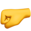 LEFT-FACING FIST emoji in Apple's design style - Unicode 1F91B