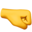 RIGHT-FACING FIST emoji in Apple's design style - Unicode 1F91C