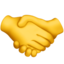 HANDSHAKE emoji in Apple's design style - Unicode 1F91D