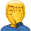 MAN FACEPALMING emoji in Apple's design style - Unicode 1F926-200D-2642-FE0F