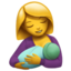 BREAST-FEEDING emoji in Apple's design style - Unicode 1F931