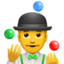 MAN JUGGLING emoji in Apple's design style - Unicode 1F939-200D-2642-FE0F