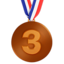 THIRD PLACE MEDAL emoji in Apple's design style - Unicode 1F949