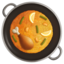 SHALLOW PAN OF FOOD emoji in Apple's design style - Unicode 1F958