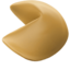 FORTUNE COOKIE emoji in Apple's design style - Unicode 1F960