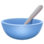 BOWL WITH SPOON emoji in Apple's design style - Unicode 1F963