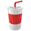 CUP WITH STRAW emoji in Apple's design style - Unicode 1F964