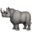 RHINOCEROS emoji in Apple's design style - Unicode 1F98F