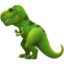 T-REX emoji in Apple's design style - Unicode 1F996