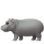 HIPPOPOTAMUS emoji in Apple's design style - Unicode 1F99B