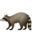 RACCOON emoji in Apple's design style - Unicode 1F99D