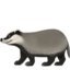 BADGER emoji in Apple's design style - Unicode 1F9A1