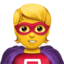 SUPERHERO emoji in Apple's design style - Unicode 1F9B8