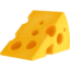 CHEESE WEDGE emoji in Apple's design style - Unicode 1F9C0