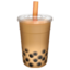 BUBBLE TEA emoji in Apple's design style - Unicode 1F9CB