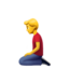 MAN KNEELING emoji in Apple's design style - Unicode 1F9CE-200D-2642-FE0F