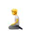 KNEELING PERSON emoji in Apple's design style - Unicode 1F9CE