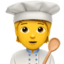 COOK emoji in Apple's design style - Unicode 1F9D1-200D-1F373