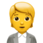 OFFICE WORKER emoji in Apple's design style - Unicode 1F9D1-200D-1F4BC