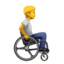 PERSON IN MANUAL WHEELCHAIR FACING RIGHT emoji in Apple's design style - Unicode 1F9D1-200D-1F9BD-200D-27A1-FE0F