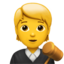 JUDGE emoji in Apple's design style - Unicode 1F9D1-200D-2696-FE0F