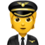 PILOT emoji in Apple's design style - Unicode 1F9D1-200D-2708-FE0F