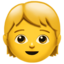 CHILD emoji in Apple's design style - Unicode 1F9D2