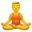 MAN IN LOTUS POSITION emoji in Apple's design style - Unicode 1F9D8-200D-2642-FE0F