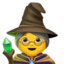 WOMAN MAGE emoji in Apple's design style - Unicode 1F9D9-200D-2640-FE0F