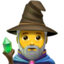 MAN MAGE emoji in Apple's design style - Unicode 1F9D9-200D-2642-FE0F